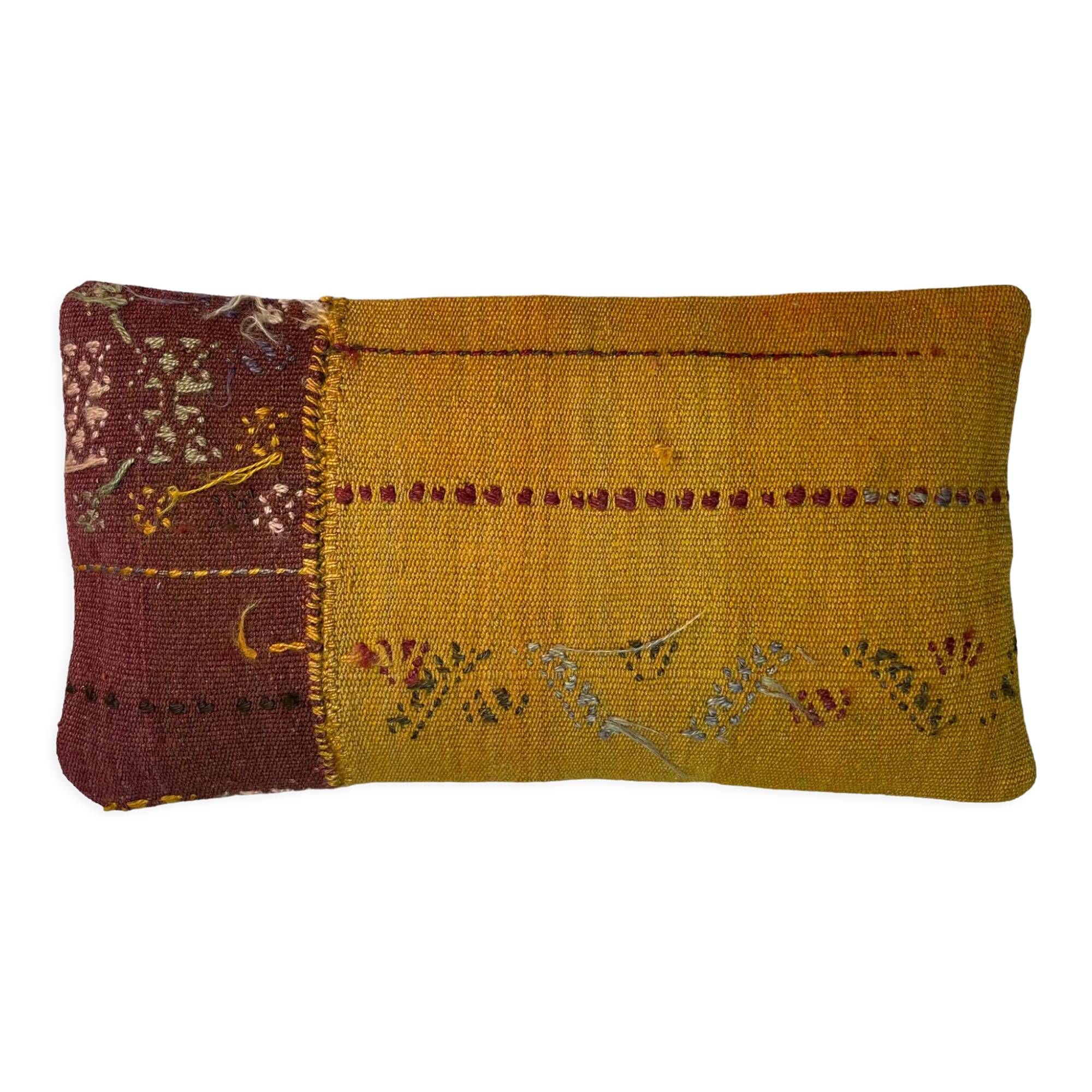 Housse de coussin vintage turque faite à la main, 30 x 50 cm