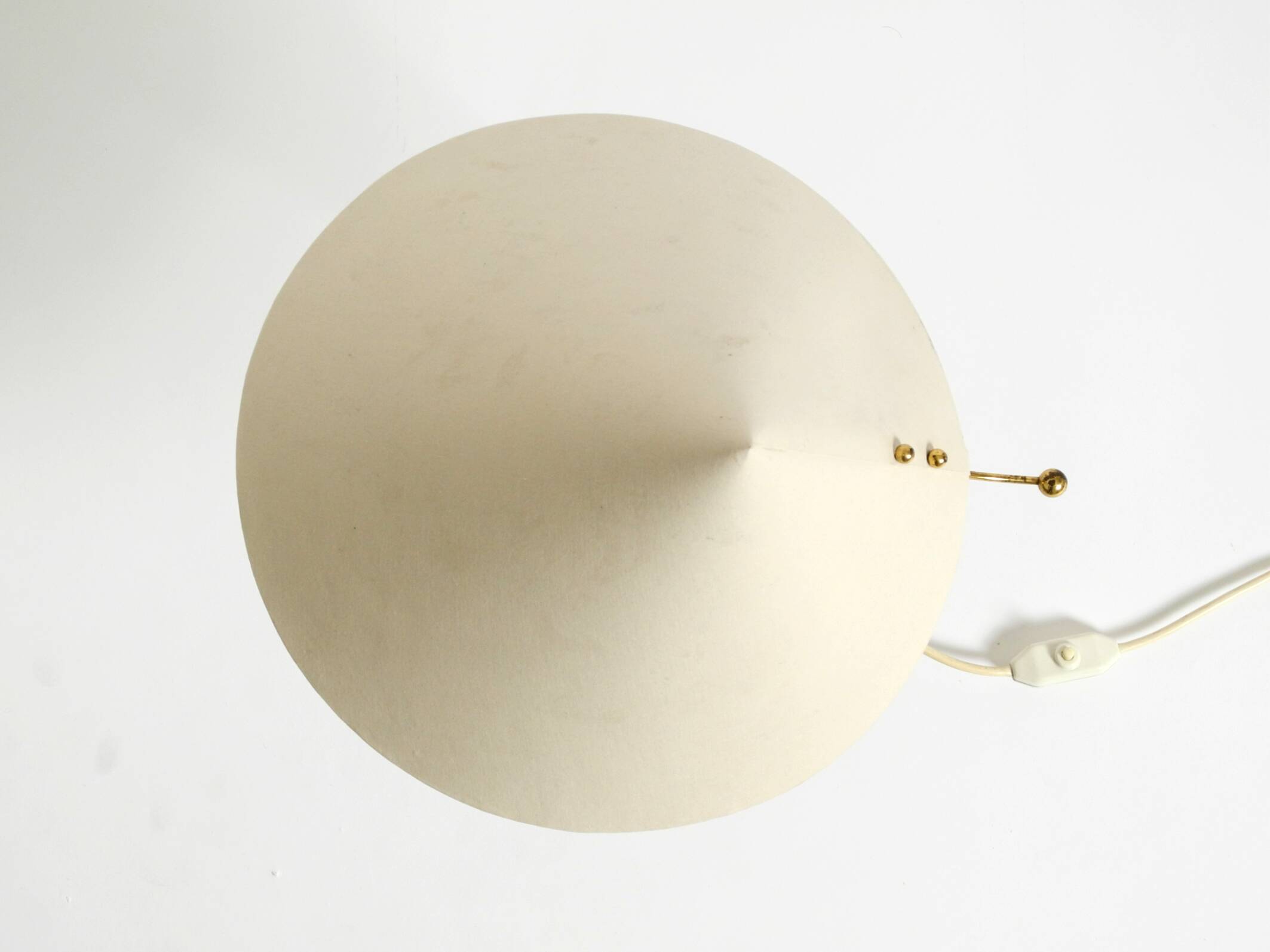 Large mid-century modern brass crow's foot table lamp by Kalmar Austria