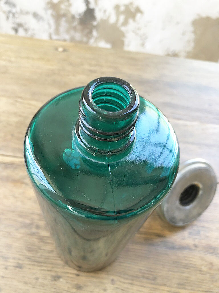 Old zinc cork bottle