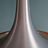 Pair of Scandinavian brushed aluminium pendants, Philips, 1960s