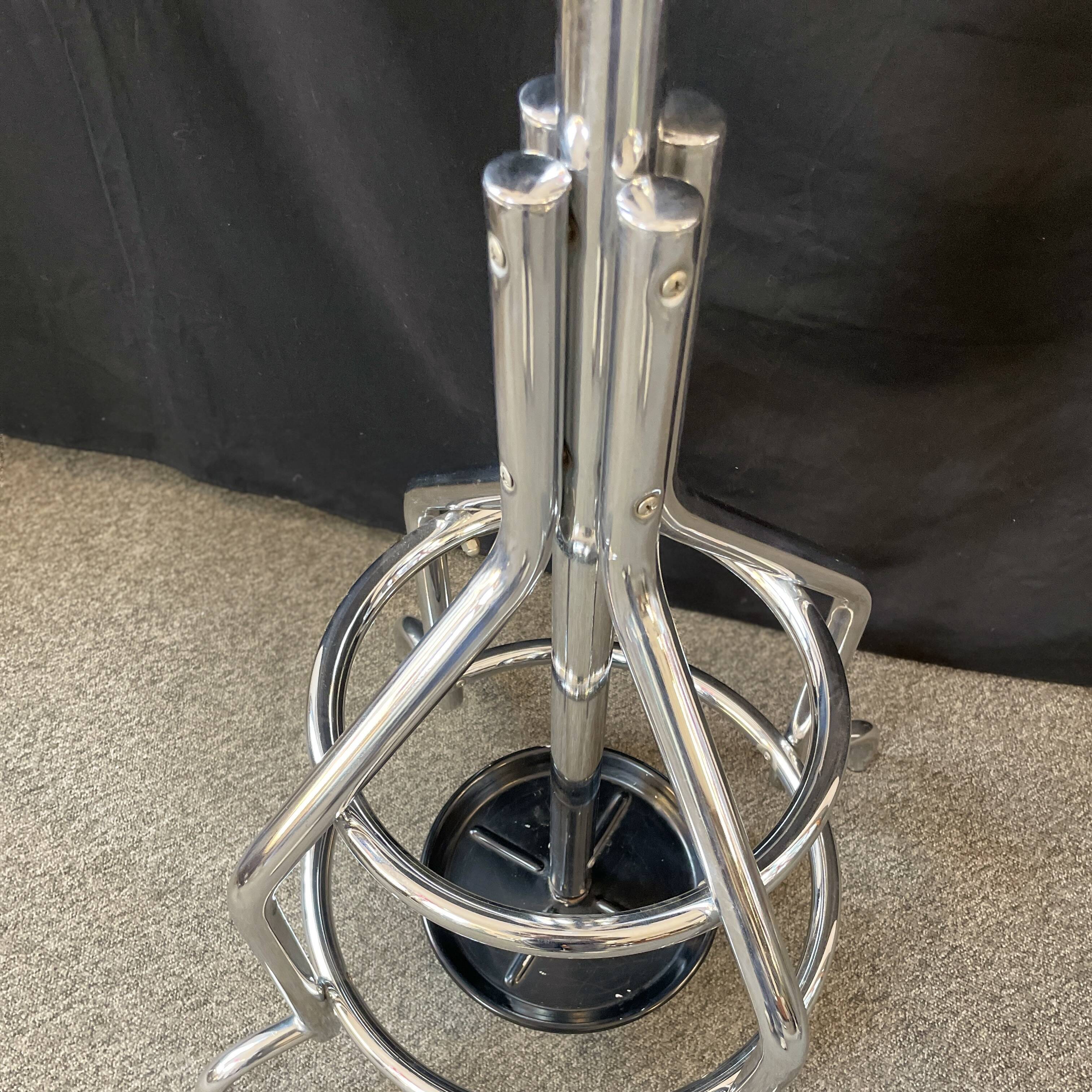 Belgian chrome coat rack from 1950