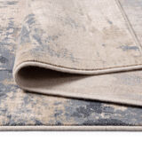 2.4x3.4 m Blue and beige wool rug