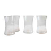 Lot de 4 verres Tchécoslovaquie