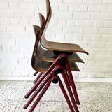 Set of three vintage children's chairs