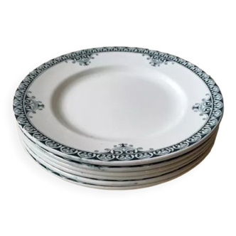 Set of 6 dessert plates St Amand & Hamage