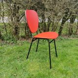 Chaise vintage rouge