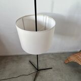 Old design floor lamp from the 50s in metal vintage adjustable lampshade