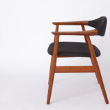 Armchair Erik Kirkegaard, 1960s Denmark, Vintage, Teak, for manufacturer Glostrup