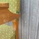 Pair of vintage bridge armchairs 1950s designer compass feet