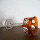 Baccarat "malmaison" orange double crystal wine glass - 19 cm