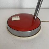 Lampe de bureau en métal rouge par Veneta Lumi, Italie 1960