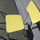 4 chaises vintage formica jaune