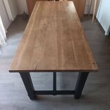 Solid oak farmhouse table