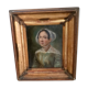 Old painting oil portrait 19th