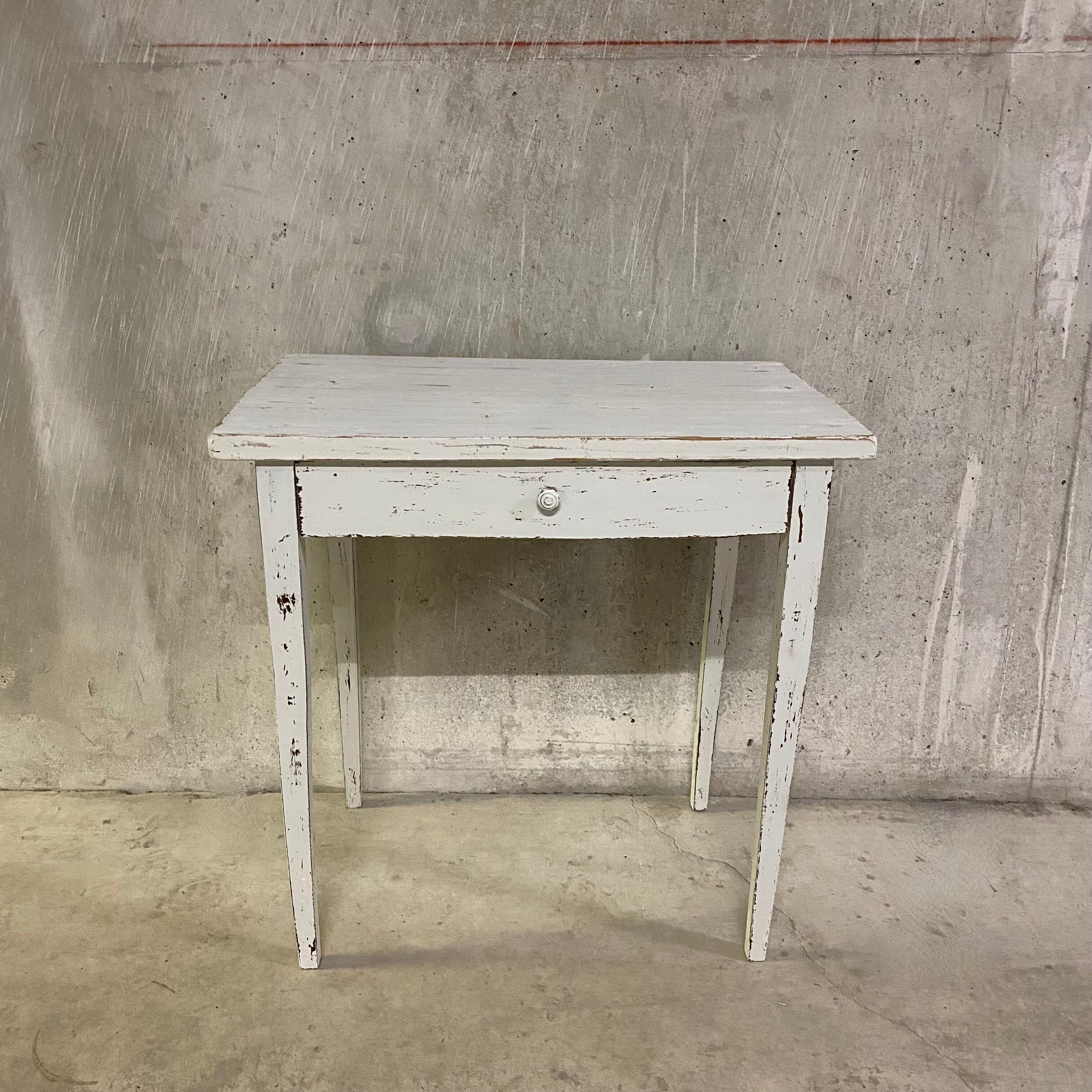 White side table