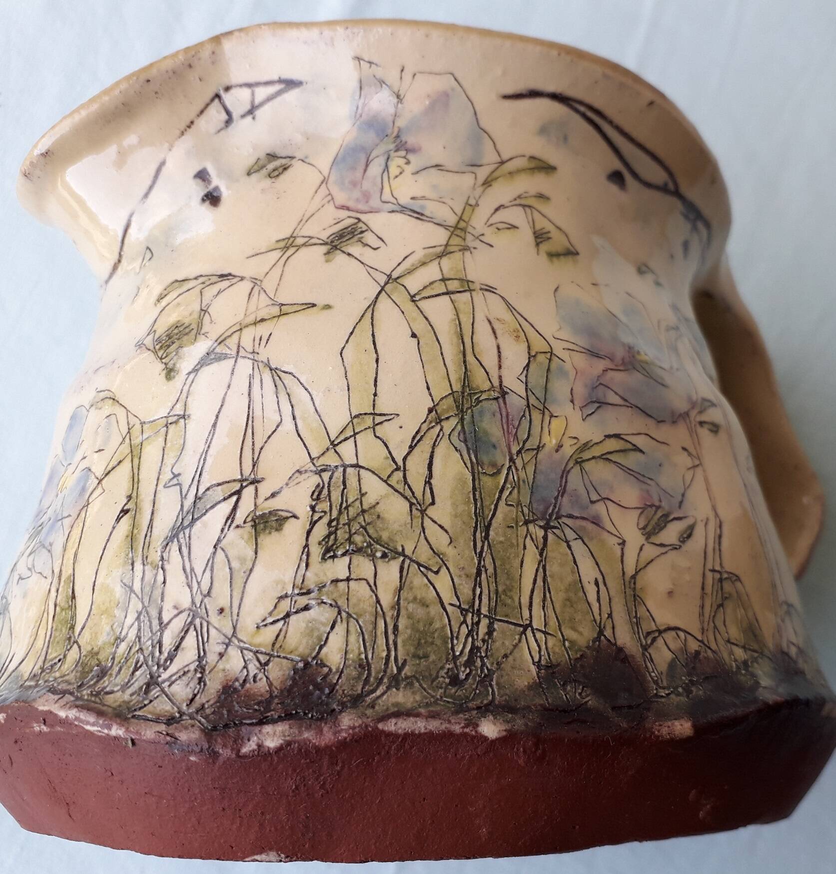 Terracotta pitcher Lopès Zablocki