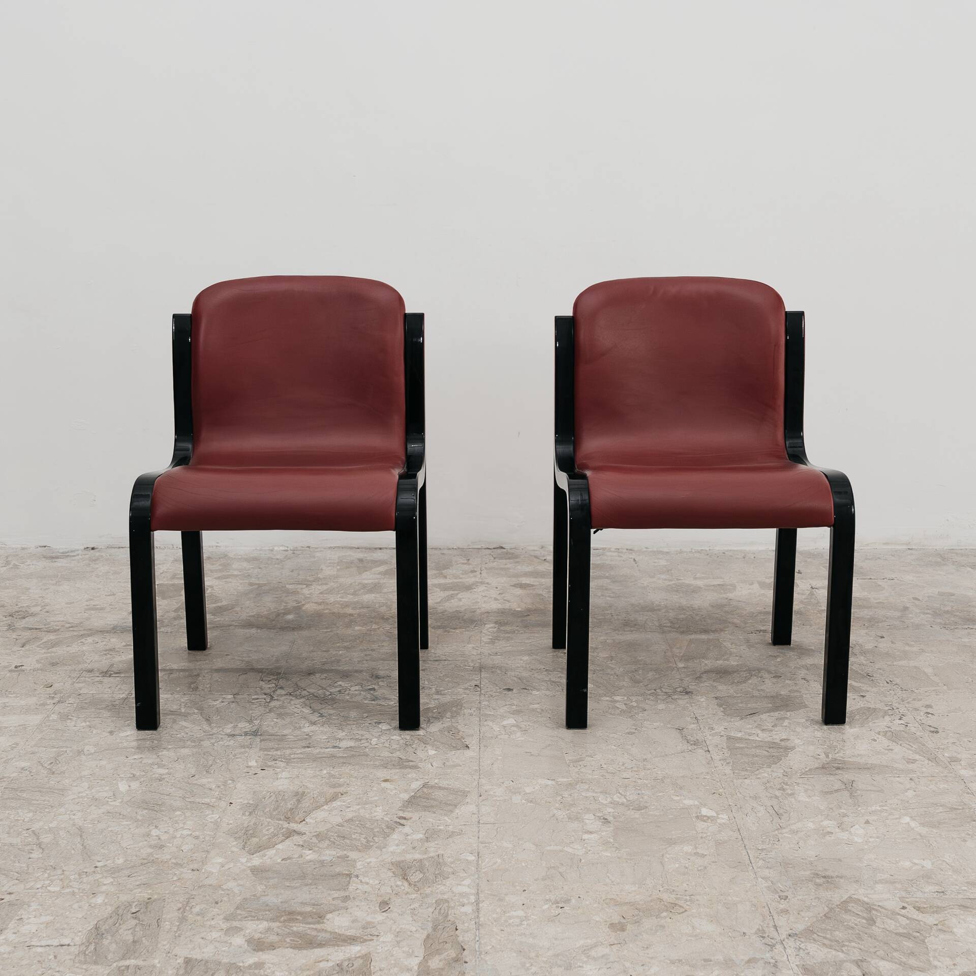 Carlo Bartoli Tisettanta Coppia Di Sedie Mod. Mito Anni 70 Design