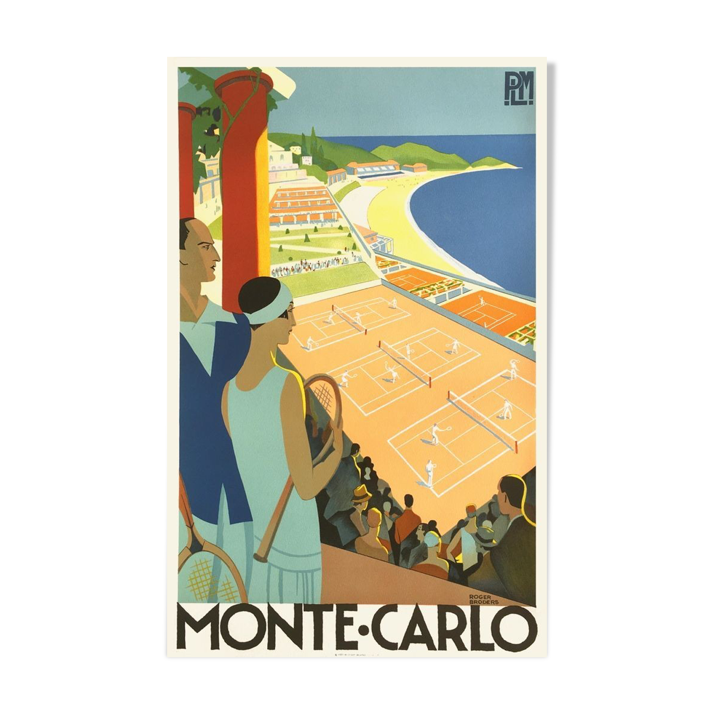Monte Carlo Art Deco poster