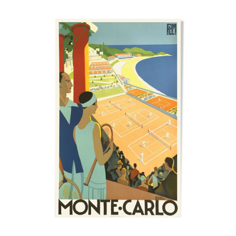 Affiche Art Déco Monte Carlo