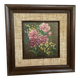 Tableau bouquet de fleurs huile sur carton signée