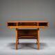 Mid-century modern teak desk, 1980s
