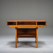 Mid-century modern teak desk, 1980s
