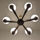 Art deco bronze fish chandelier
