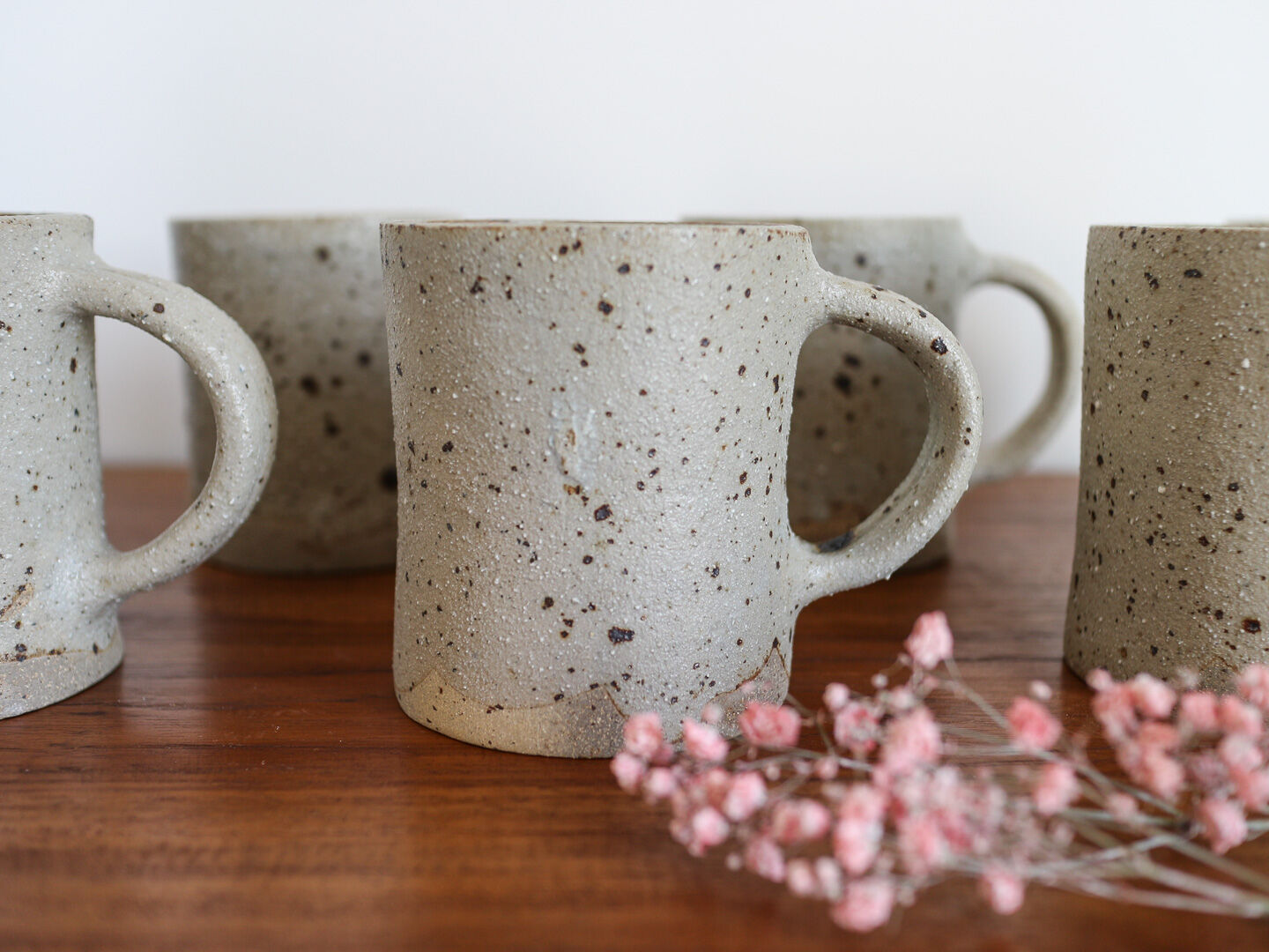 Grey sandstone mugs