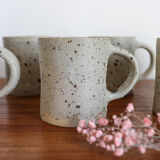 Grey sandstone mugs