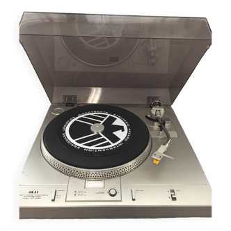 Tourne disque platine vinyle vintage akai ap-d30 stroboscope audio hifi