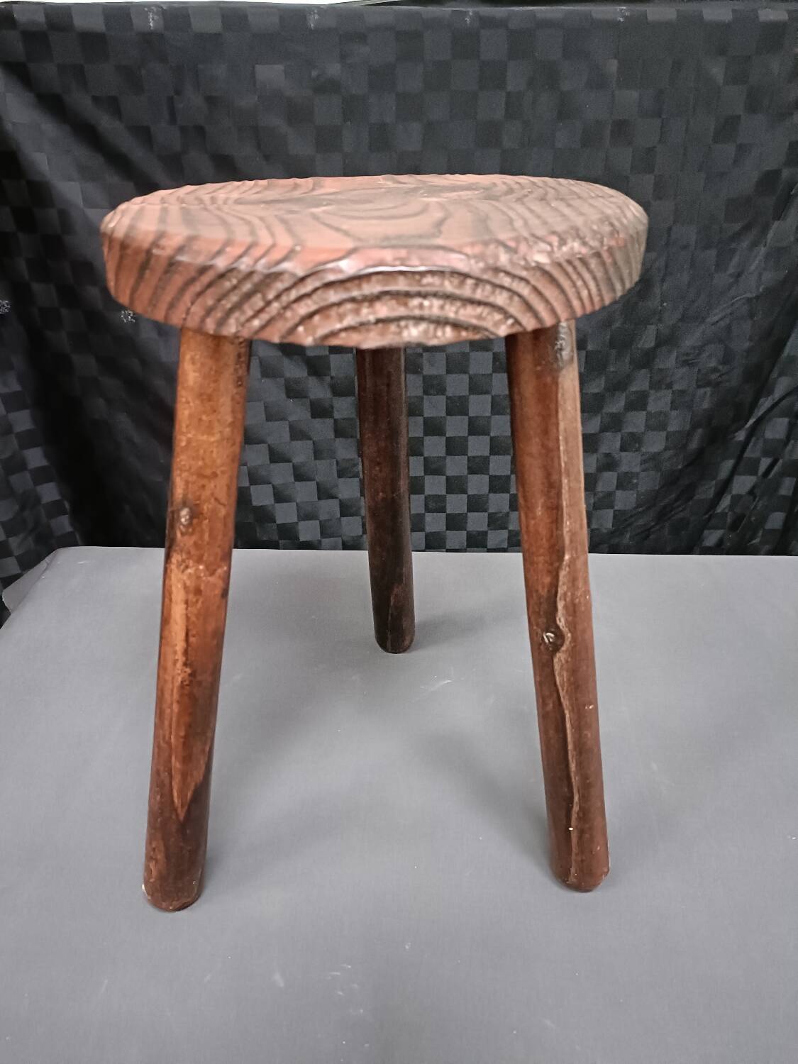 Vintage tripod stool