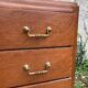 Vintage commode with tapered legs