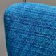 ensemble de 2 chaises de cocktail bleues des années 1960