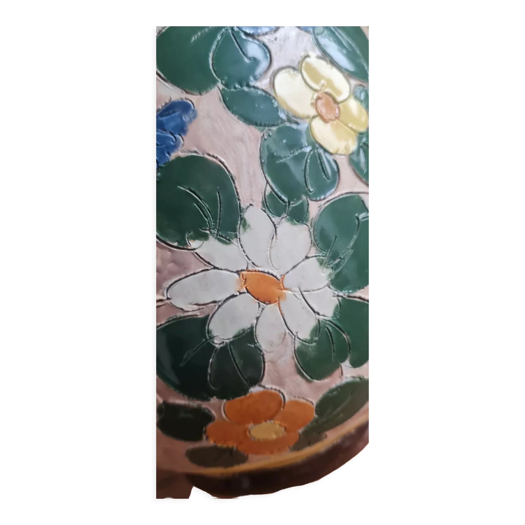 Vallauris earthenware vase