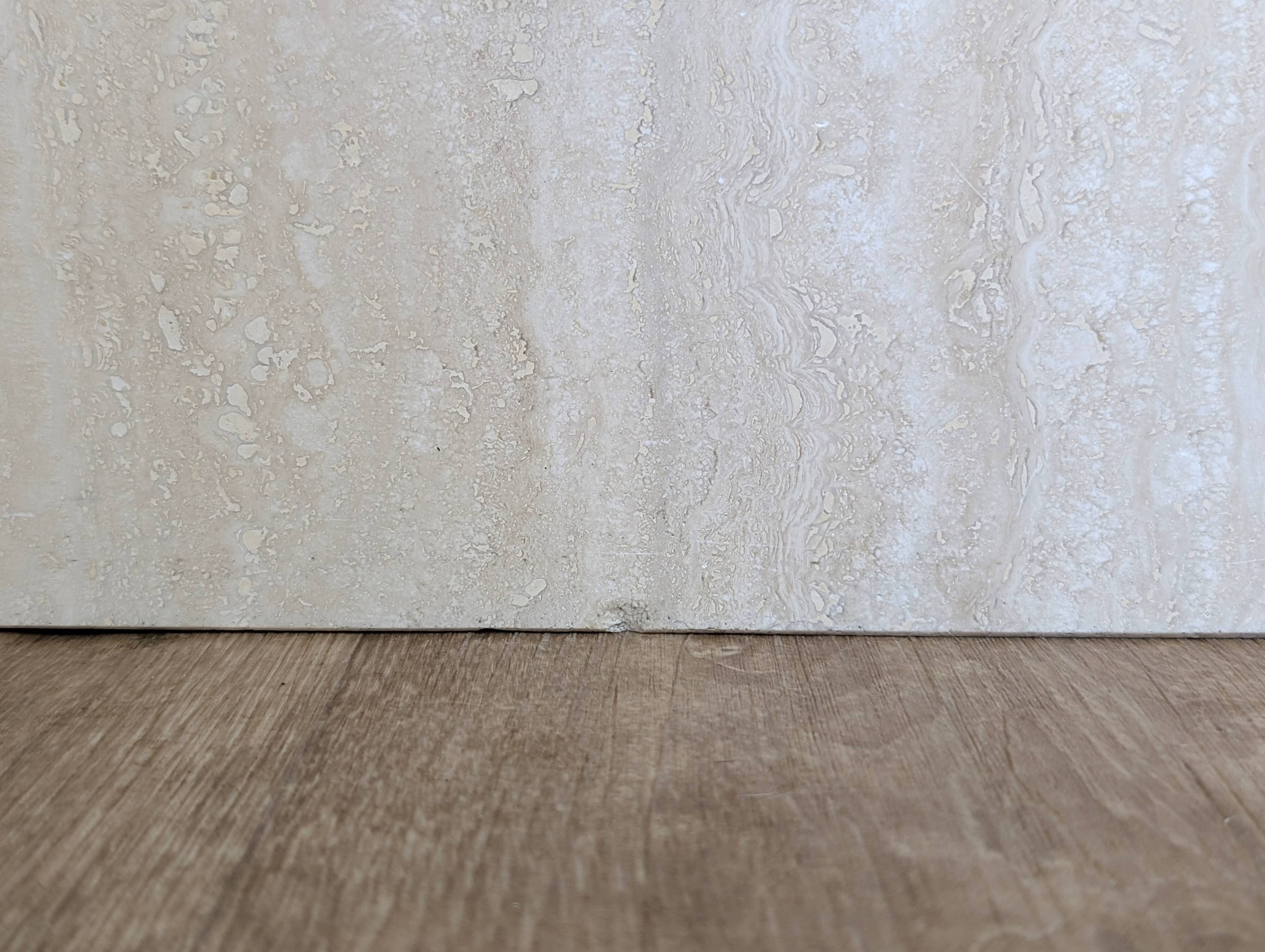 Travertine coffee table