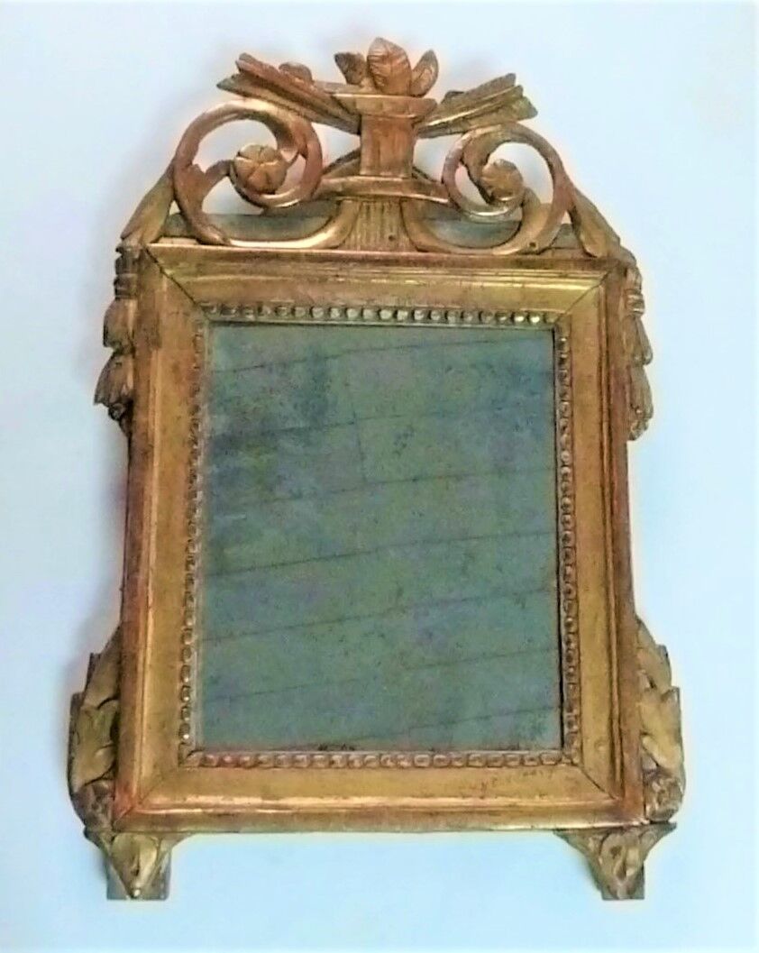 Pedimented mirror eighteenth century Louis XVI era