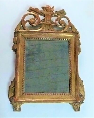 Miroir à fronton XVIIIeme siècle époque Louis XVI