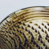 Ceramic planter with vintage scarifications from the 1950s