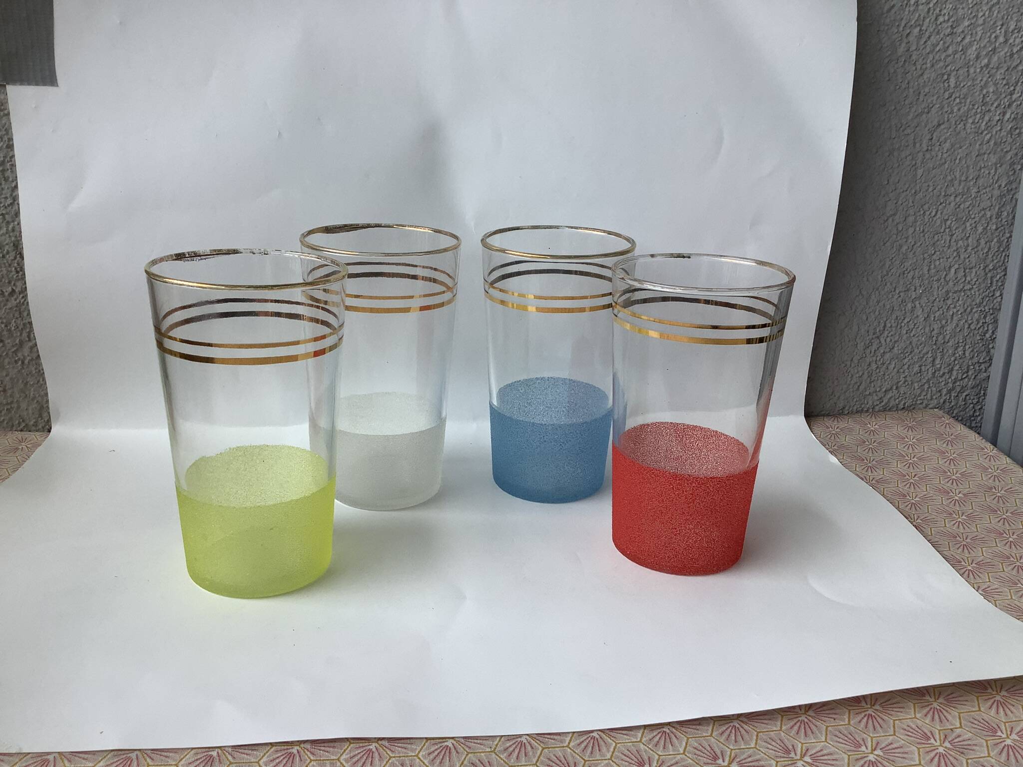 Vintage granite glasses 40'/50'