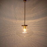 Midcentury glass pedant by kamenicky senov,1970s