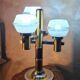 space age salon lamp, lumina UFO, 1970s to 80s chrome steel, rare model,