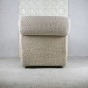 Chair "Space Age" in unbleached wool, France, circa 1970