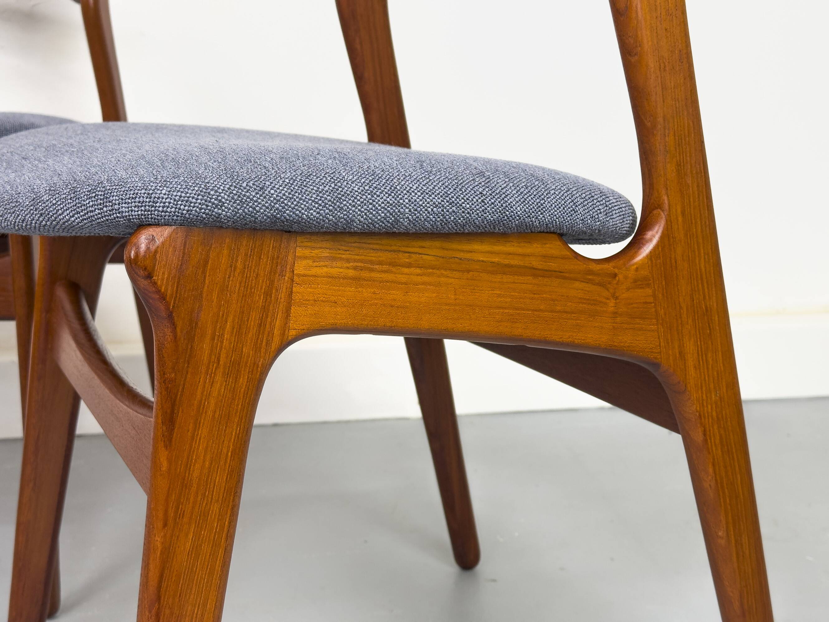 6 Danish Teak Dining Chairs by Erik Buch for Chr. Christensens, 1960s