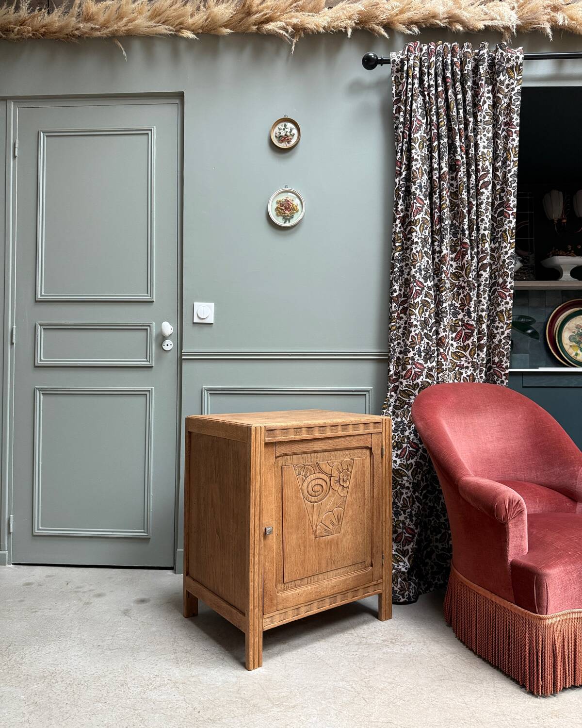 Art Deco oak jam jar (renovated)