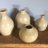 Set of 4 sandstone 70's vases