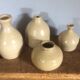 Set of 4 sandstone 70's vases
