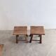 Pair of oak stools from the 1960s.
