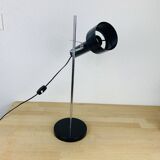 60s black and chrome adjustable spot desk lamp