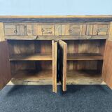 Patchwork wood sideboard