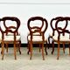 Chaises de salle à manger en acajou